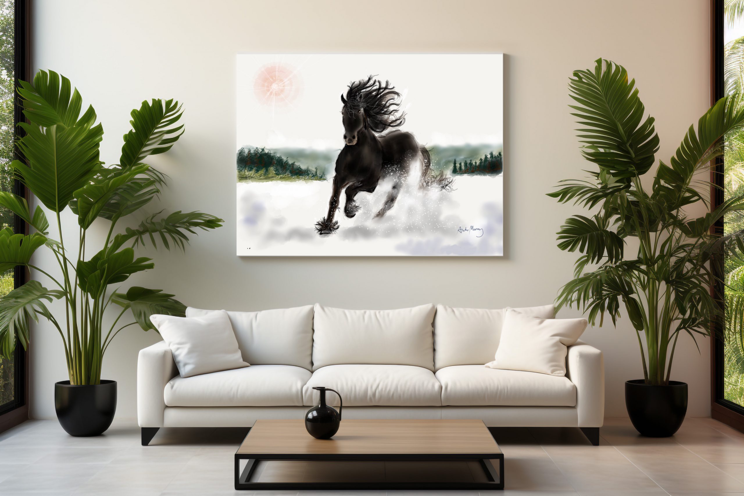 Alastor Arabian Stallion (Print) (A3) (Sale) - Image 2